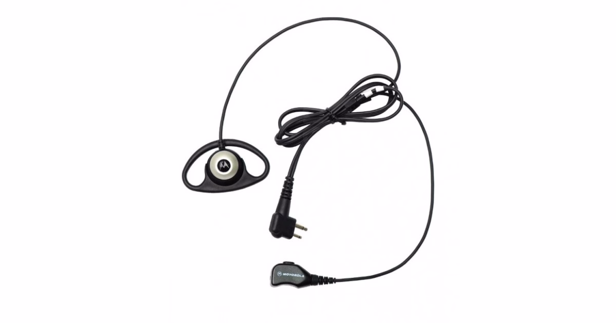 Motorola Earpiece D shape with Microphone and PTT